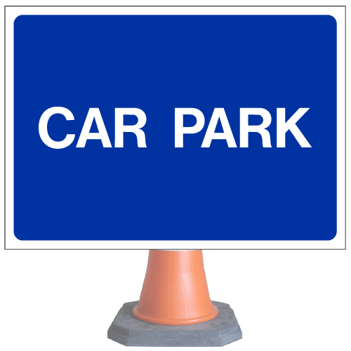 Car Park cone sign
