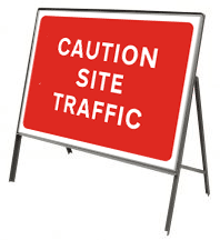 Caution Site Traffic Stanchion