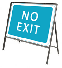 No Exit Sign Stanchion Sign