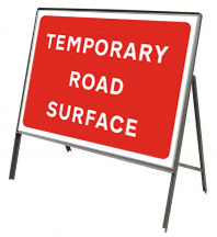 Temporary Road Surface Stanchion Sign